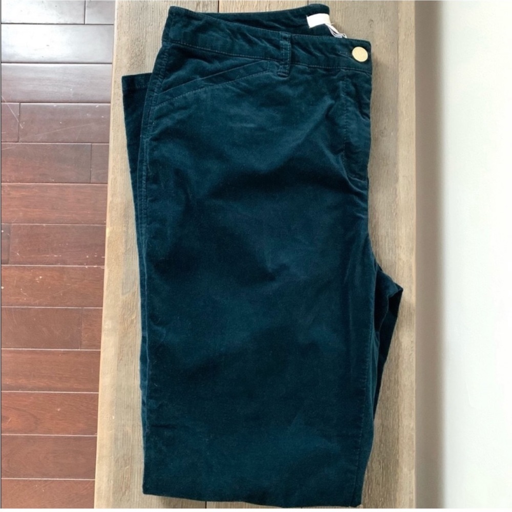 Teal Velvet Pants